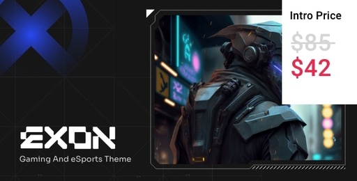 Exon  Gaming and eSports WordPress Theme