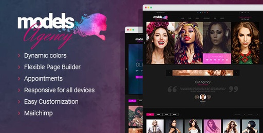 Models Agency  Fashion Portfolio WordPress theme