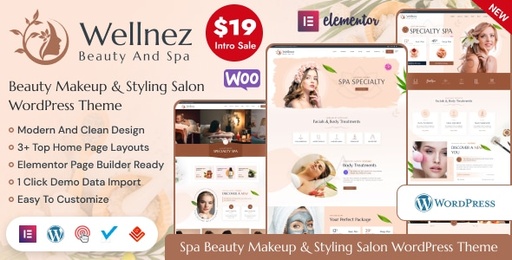 Wellnez  Beauty Spa Wellness Salon WordPress Theme
