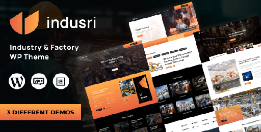 Indusri  Industry &amp; Factory WordPress Theme