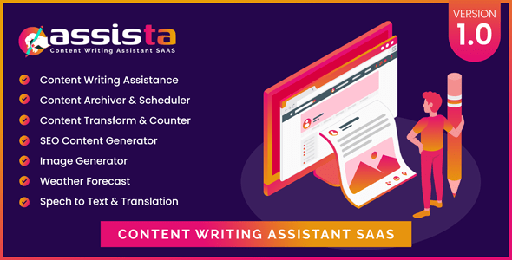 Assista  Content Writing Assistant as SAAS