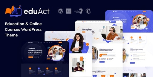 EduAct  Education &amp; Courses WordPress Theme