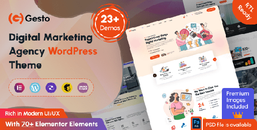 Gesto  Digital Marketing Agency WordPress Theme