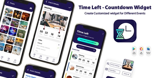 Time Left  Countdown Widget  Calendar  Time Until  Event Widget  Days Matter  Counter