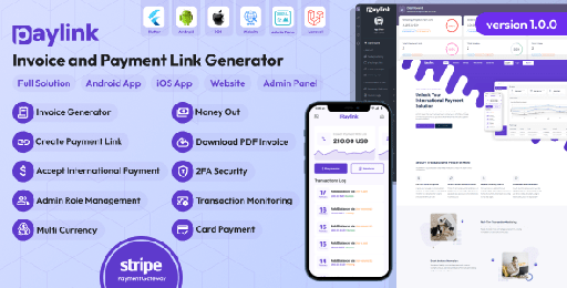 PayLink  Invoice and Payment Link Generator Full Solution