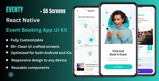 Eventy  Event Booking React Native Expo Ui Kit
