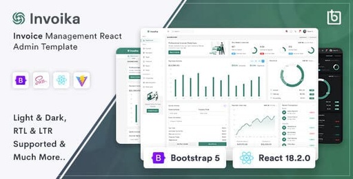 Invoika  React Invoice Management Admin Template