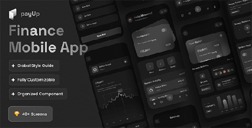 payUp  Finance Mobile App UI Kit