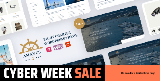 Amanus  Boat, Yacht Charter WordPress Theme