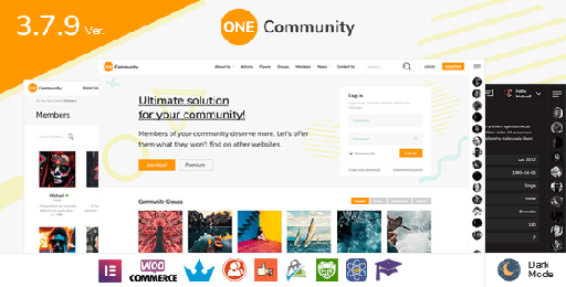 OneCommunity  BuddyPress Membership Theme