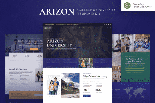 Arizon  College &amp; University Elementor Template Kit