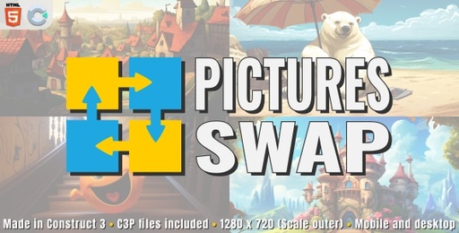 Pictures Swap  HTML5 Puzzle game