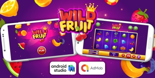 Wild Fruit  Slot Machine Game Android Studio Project with AdMob Ads + Ready to Publish