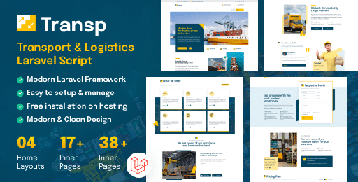 TransP  Transport Courier &amp; Logistics Business Website