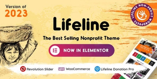 Lifeline  2023 NGO, Fund Raising and Charity WordPress Theme