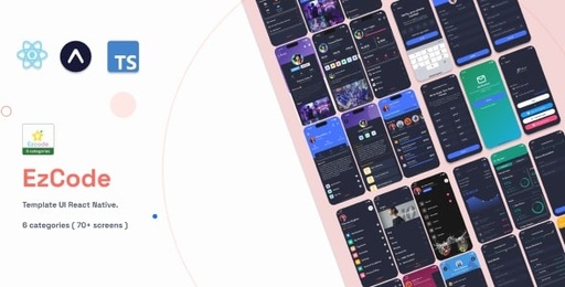 Ezcode  ( 70+ Screens  6 Categories )  Template React native