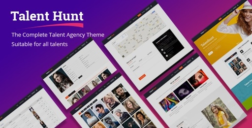 Talent Hunt  Model Management WordPress CMS Theme