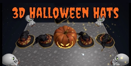 3D Halloween Hats  Cross Platform Puzzle Game