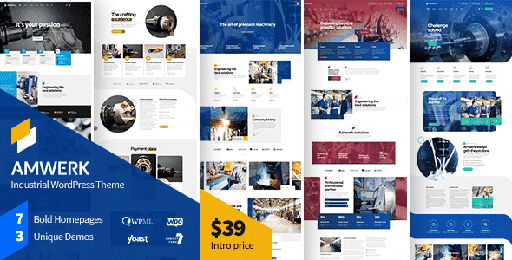 Amwerk  Industry WordPress Theme