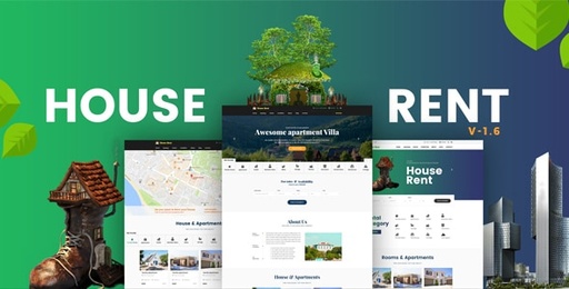 HouseRent  Multi Concept Rental WordPress Theme