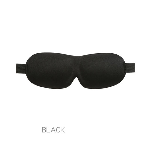 [200003780] Xparata™ 3D Shading Sleeping Eye Mask Block Out Light Eye Cover Soft Blackout Sleeping Aid Travel Eyeshade Blindfold Eyepatch Slaapmasker (Black 02)