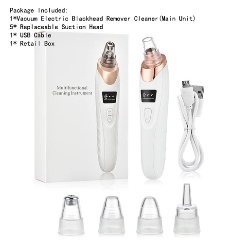 [131951fd-abea-442c-963a-acc66a2247bf] Blackhead Remover Pore Acne Pimple Removal Face T Zone Nose Water Bubble Cleaner Vacuum Suction Facial Diamond Steamer Oil Dirty (Standard Type C)