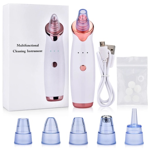 [9707599a-c1be-47f1-b11f-d9c8138f1ce8] Blackhead Remover Vacuum Acne Cleaner Electric Pore Nose Cleaner Water Cycle Dead Skin Remover Deep Cleansin Facial Tool (As Show)