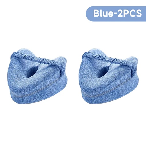 [2429c06c-7aa1-415d-a7c3-2970e3e3c616] Body Memory Cotton Leg Pillow Home Foam Pillow Sleeping Orthopedic Sciatica Back Hip Joint for Pain Relief Thigh Leg Pad Cushion (Blue-2Pc)