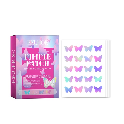 [65ded16f-a666-4890-a42f-a4b9bd6585b7] Butterfly Acne Pimple Patch Repair Acne Pimple Closed Acne Marks Moisturize and Improve Skin Elasticity (A)